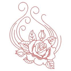 Redwork Romantic Roses 11(Md)
