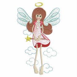 Rippled Angel Girls 02(Lg) machine embroidery designs