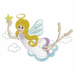 Rippled Angel Girls 03(Md) machine embroidery designs