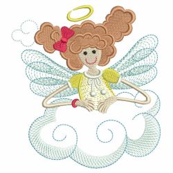 Rippled Angel Girls 04(Sm) machine embroidery designs