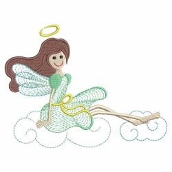 Rippled Angel Girls 05(Lg) machine embroidery designs