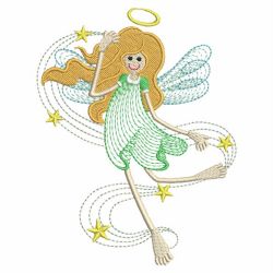 Rippled Angel Girls 07(Lg) machine embroidery designs