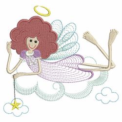 Rippled Angel Girls 09(Lg) machine embroidery designs