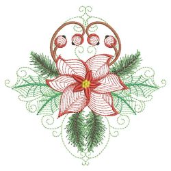 Rippled Christmas Poinsettia 07(Lg)