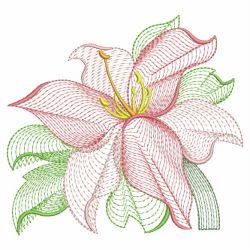 Rippled Lily machine embroidery designs