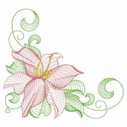 Rippled Lily 02 machine embroidery designs