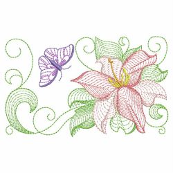 Rippled Lily 04 machine embroidery designs