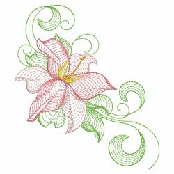 Rippled Lily 07 machine embroidery designs