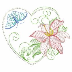 Rippled Lily 08 machine embroidery designs