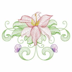 Rippled Lily 10 machine embroidery designs