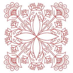 Redwork Jacobean Quilts 02(Md) machine embroidery designs