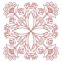 Redwork Jacobean Quilts 02(Sm) machine embroidery designs