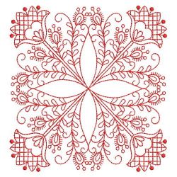 Redwork Jacobean Quilts 03(Lg)