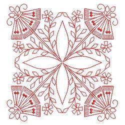 Redwork Jacobean Quilts 08(Lg) machine embroidery designs