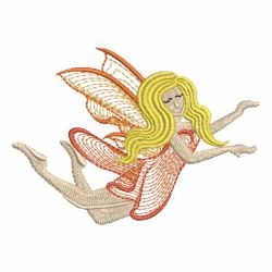 Rippled Flower Fairy machine embroidery designs