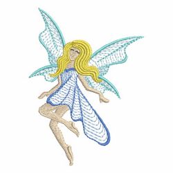 Rippled Flower Fairy 03 machine embroidery designs