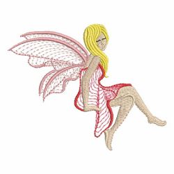 Rippled Flower Fairy 04 machine embroidery designs