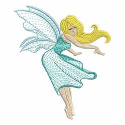 Rippled Flower Fairy 05 machine embroidery designs