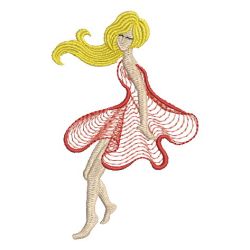 Rippled Flower Fairy 06 machine embroidery designs