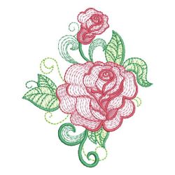 Heirloom Rippled Roses 03 machine embroidery designs