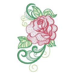 Heirloom Rippled Roses 04 machine embroidery designs