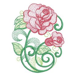 Heirloom Rippled Roses 06 machine embroidery designs