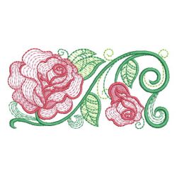 Heirloom Rippled Roses 07 machine embroidery designs