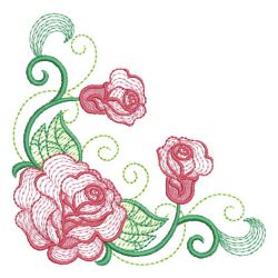 Heirloom Rippled Roses 08 machine embroidery designs