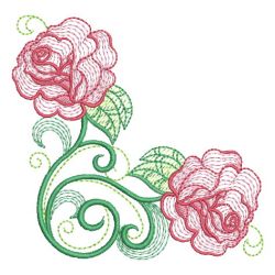 Heirloom Rippled Roses 09 machine embroidery designs