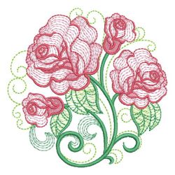 Heirloom Rippled Roses 10 machine embroidery designs