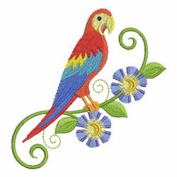 Cute Colorful Parrots 03 machine embroidery designs