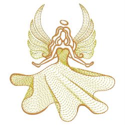 Rippled Angels 05(Lg) machine embroidery designs