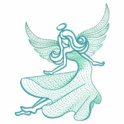 Rippled Angels 06(Lg) machine embroidery designs