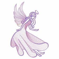 Rippled Angels 07(Lg) machine embroidery designs