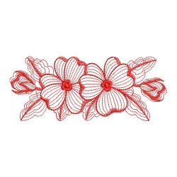 Redwork Pippled Pansy 04(Lg)