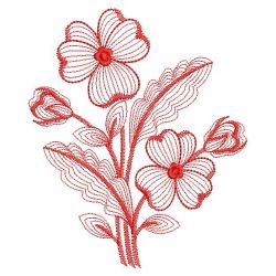 Redwork Pippled Pansy 08(Sm)