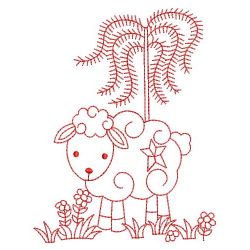 Redwork Country Sheep 03(Md)