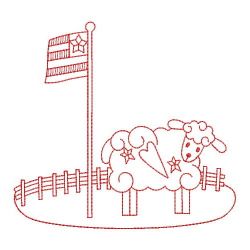 Redwork Country Sheep 04(Md) machine embroidery designs