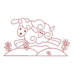 Redwork Country Sheep 06(Sm)