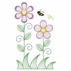 Rippled Flower Garden 03(Lg) machine embroidery designs