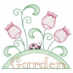 Rippled Flower Garden 04(Lg) machine embroidery designs