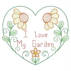 Rippled Flower Garden 13(Md) machine embroidery designs