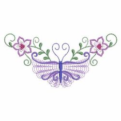 Rippled Butterfly Corner 06(Lg) machine embroidery designs