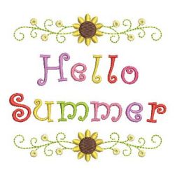 Hello Summer 04 machine embroidery designs