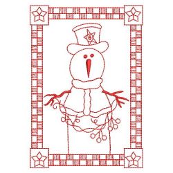 Redwork Snowman 05(Sm)