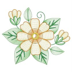 Rippled Daisy 02(Md) machine embroidery designs