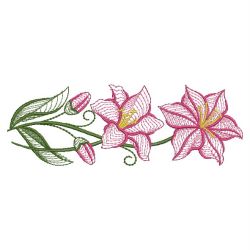 Rippled Lily 1 07(Sm) machine embroidery designs