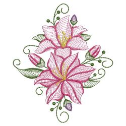 Rippled Lily 1 08(Lg) machine embroidery designs