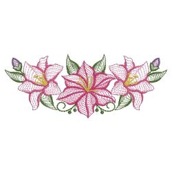 Rippled Lily 1 09(Sm) machine embroidery designs