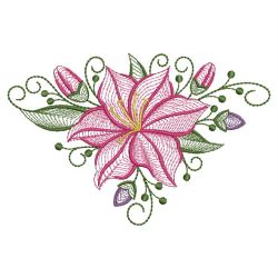 Rippled Lily 1 10(Sm) machine embroidery designs